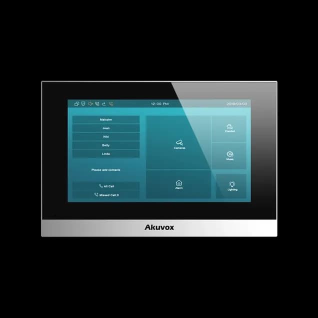 C313W-Silver 7" Linux Indoor Monitor (Included On-Wall-Installation-Kit) WiFi