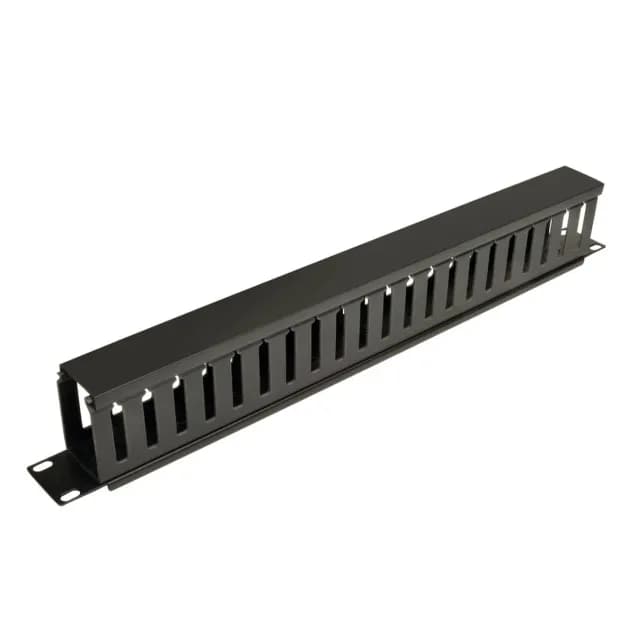 1U Metal Cable Management Panel for Network Rack Cabinets