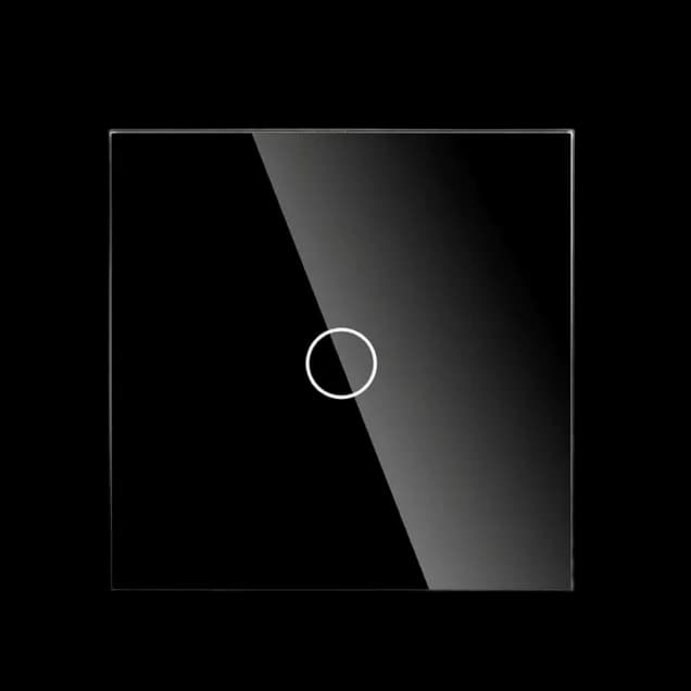  1 Gang Smart Wi-Fi Touch Switch with Neutral (Black) VIV-TW-6WF101N-WT