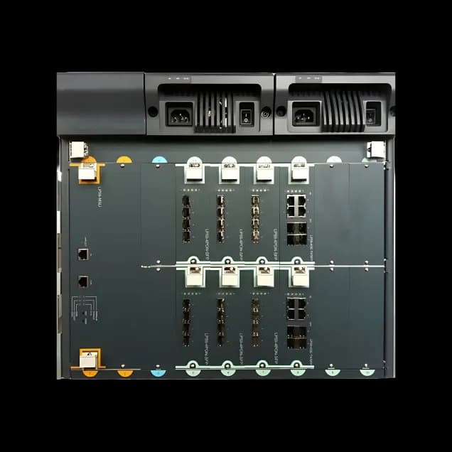 BDCOM P5916 Modular EPON OLT Chassis with 12 Line Slots and 10G Uplink