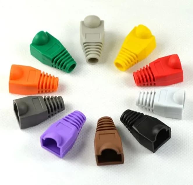 Connector sheath RJ45 for Cat 5/6 UTP White