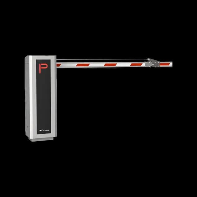JSDZ0206/S/R/S/L Boom Barrier ≤6m, Silver, Straight Arm with Radar and LED Indicators