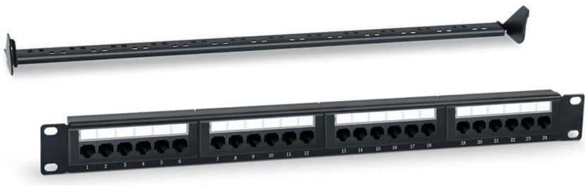 Patch Panel 24port RJ45 Cat 5&6-USH