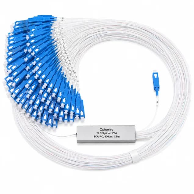 Optowire PLC  Splitter 1*64 SC/UPC, 900um,  1.5m