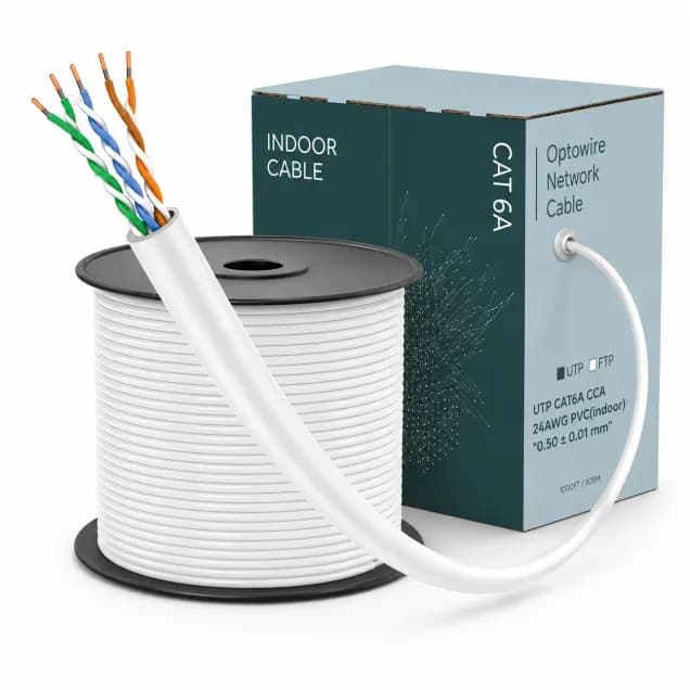 UTP CAT6A CCA 24AWG PVC(indoor) "0.50 ± 0.01 mm"