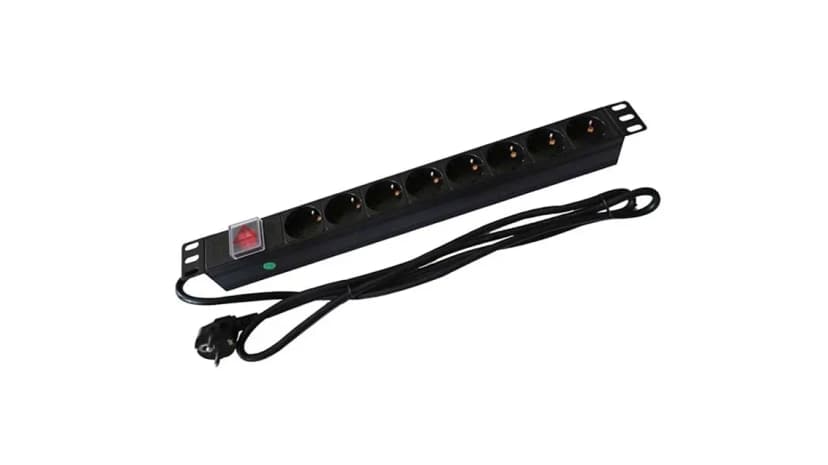Rack Mount 8-Way PDU With C13 Plug