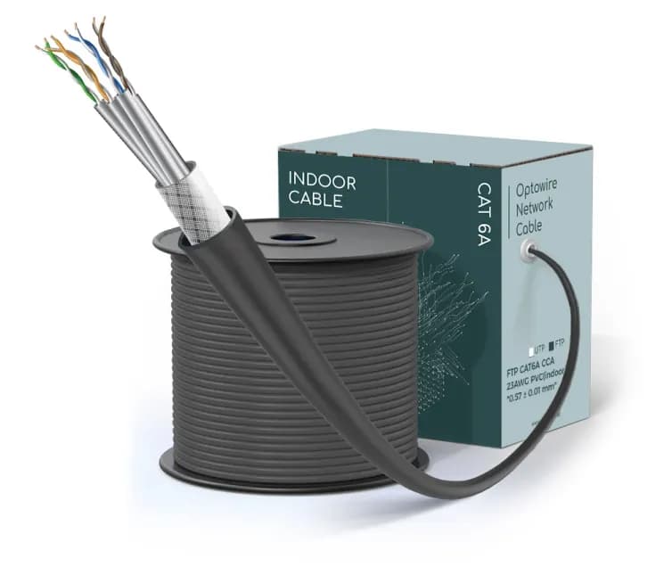 FTP CAT6 CCA 23AWG PVC(indoor) "0.57 ± 0.01 mm"