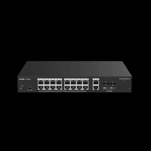 20-Port Gigabit Smart Cloud Managed PoE Switch RG-ES220GS-LP