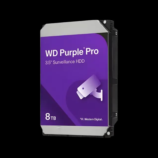 WESTERN DIGITAL PURPLE 8TB 3.5" SURVEILLANCE HDD, 5400RPM, SATA III (WD85PURZ)
